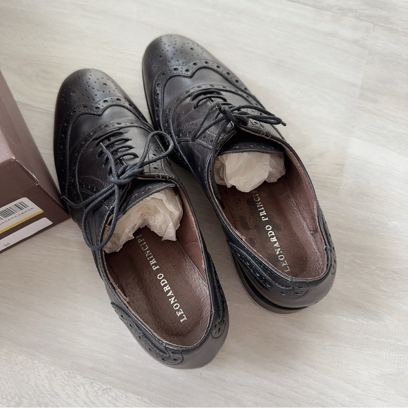 LEONARDO PRINCIPI OXFORD LACE SHOES 36 - Picture 4 of 7